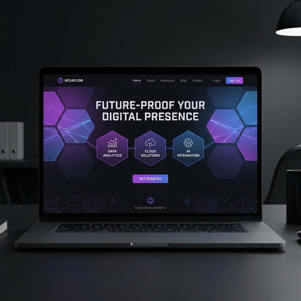 Hexagon Responsive Page